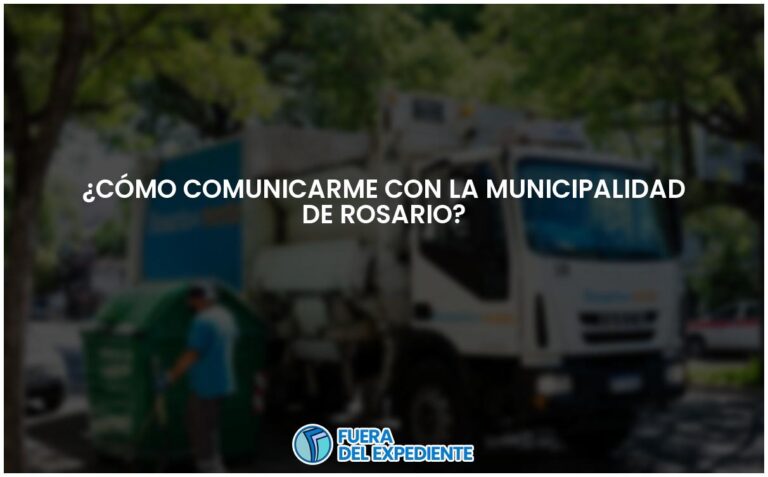 Contacto directo con la Municipalidad de Rosario
