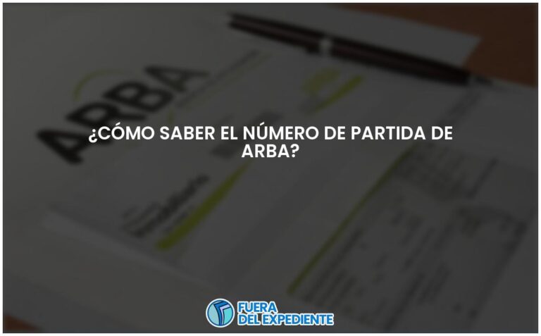 Encuentra el número de partida de Arba fácilmente