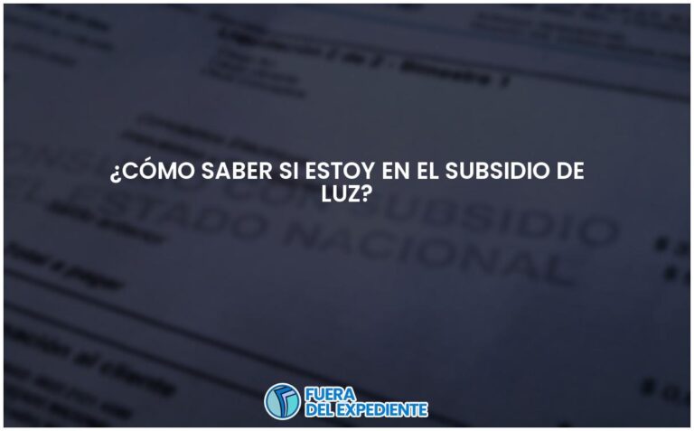 ¿Estás en el subsidio de luz? Descubre cómo averiguarlo