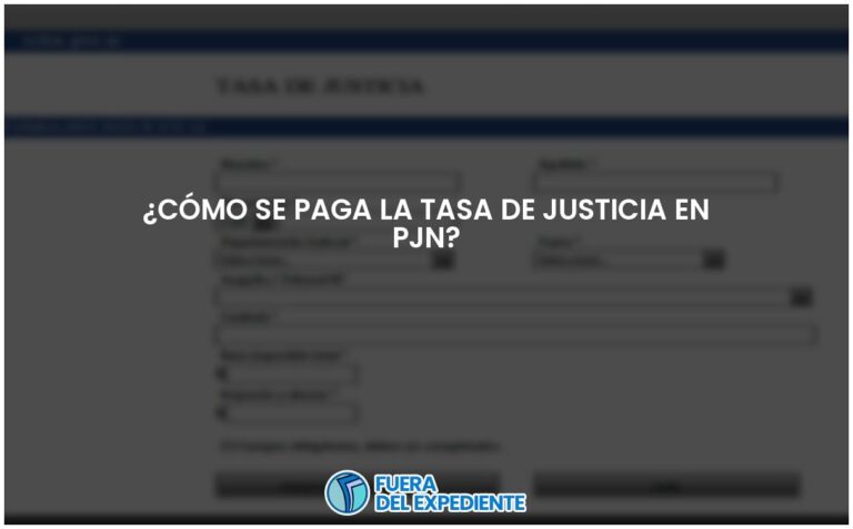 Formas de pago de la tasa de justicia en el PJN