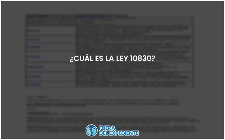 Ley 10830: Todo lo que debes saber
