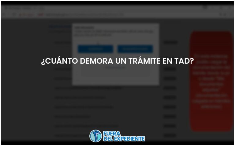 Tiempo estimado de trámite en TAD