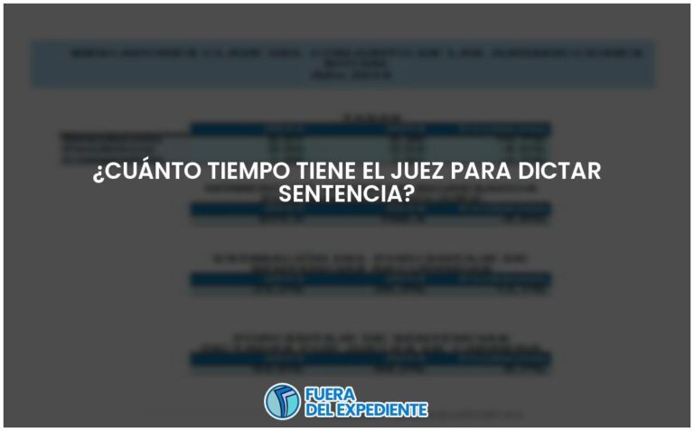 Plazo para dictar sentencia: ¿Cuánto tiempo tiene el juez?