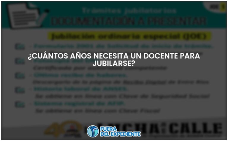 Tiempo de jubilación para docentes: lo que debes saber