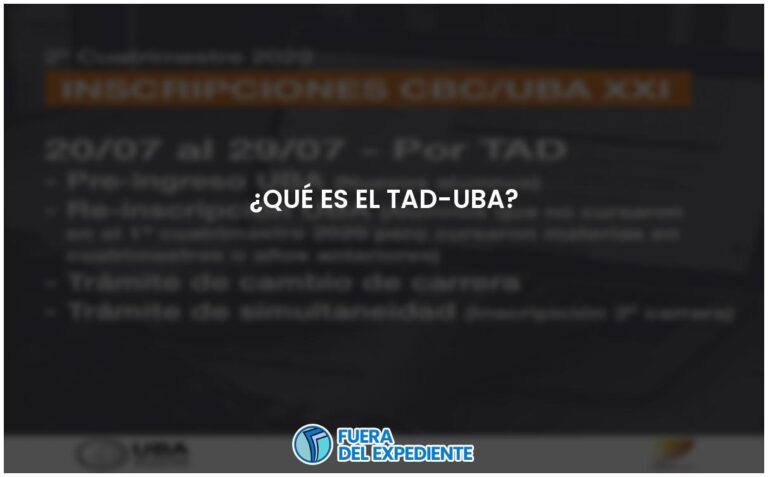 Todo sobre TAD-UBA: información esencial que debes saber