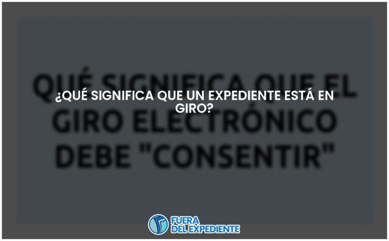 Significado de expediente en giro: Explicación y uso.